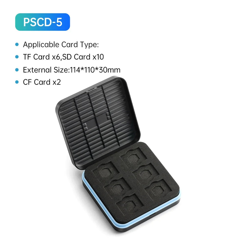 ORICO Portable SD Micro SD Memory Card Case TF CF Card Holder Storage Organizer Water-Resistant and Anti-Shock with EVA Foam