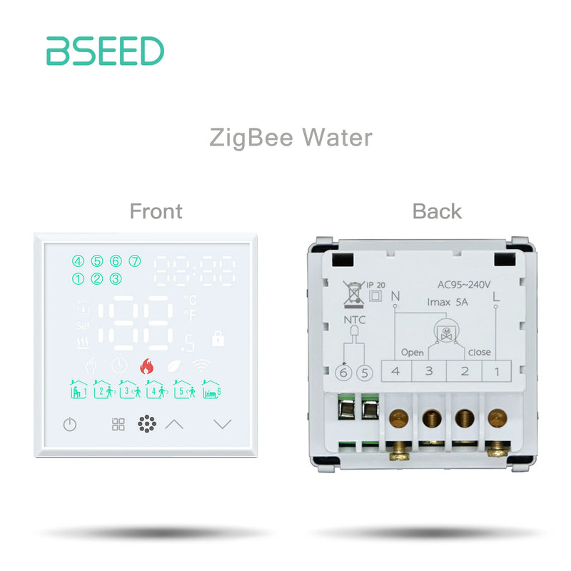 BSEED Zigbee Touch Switch Function Part Glass Panel Only Smart Dimmer Curtain Switch DIY Part Zigbee Socket Parts With Neutral