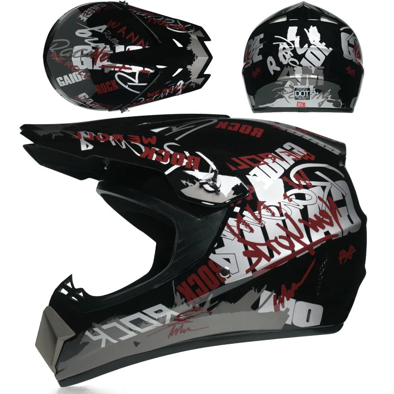ORZ Latest Off-road Motorcycle Helmet ATV SUV Downhill Mountain Bike DH Car Helmet Cross Helmet Capacetes Motocross Dot Abs