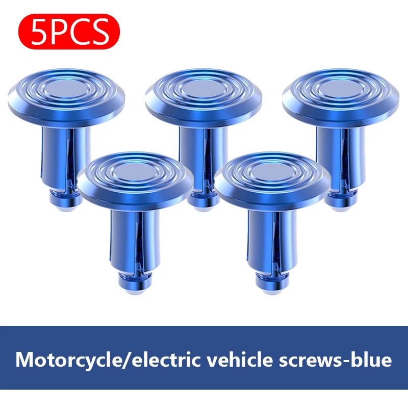 SEAMETAL 5/10PCS 6mm Motorcycle Expansion Buckle Aluminum Alloy Electric Vehicle Screw Nuts for Replacing Shell Buckle Accessory