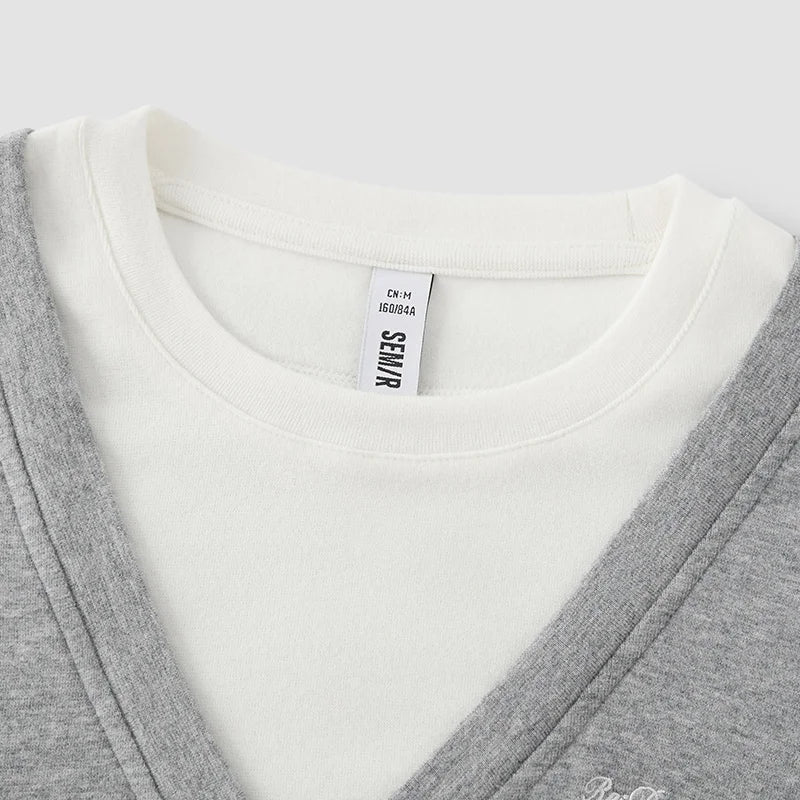 Semir Women Knit Tshirt Antibacterial Thermal Warmth Slim Fit Layered Look 2026 New Winter Daily Wear Urban Casual Style