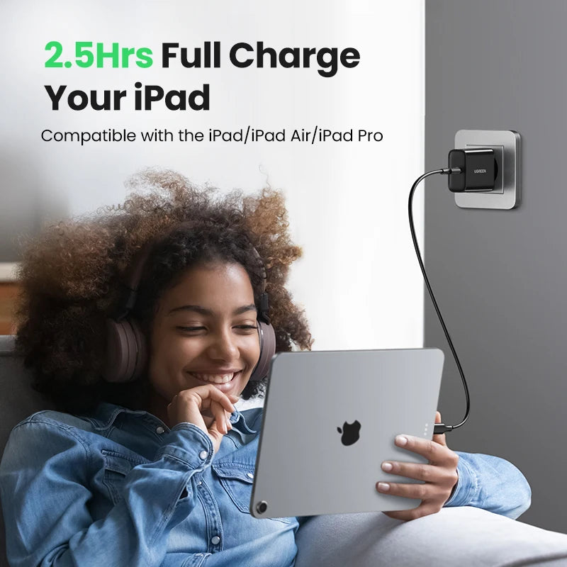 UGREEN PD Charger 20W Fast USB Type C Charger for iPhone 18 17 Quick 4.0 3.0 USB Charger for Xiaomi Samung Mobile Phone Charger