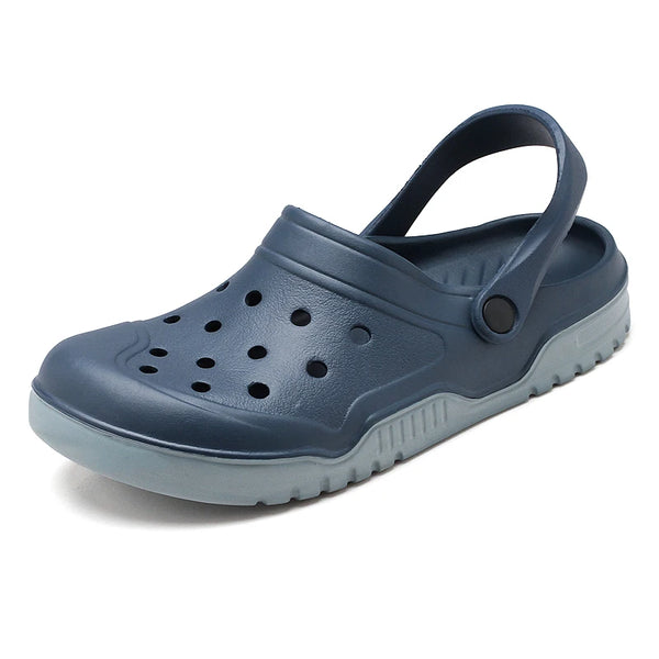 Plus Big Size 50 51 52 53 54 Summer Rubber Sandals Men Clogs Garden Shoes Zuecos Hombre Cholas Man Clog Beach Shoes Wide Foot