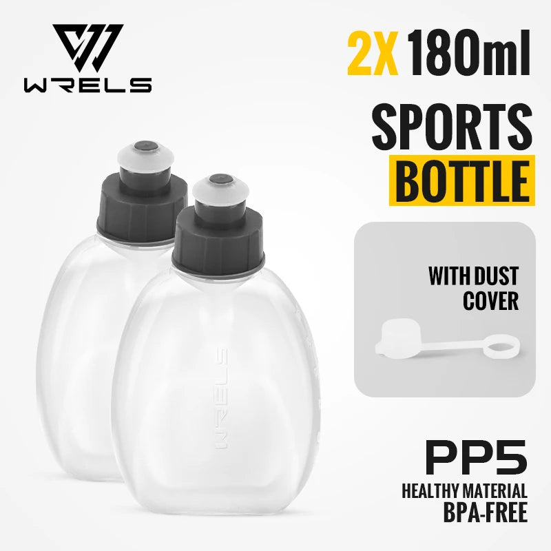 WRELS Outdoor Sports Running Waterproof Utralthin Waist Bag Runner Belt Hydration Running Belt with Water Bottle Running Pack