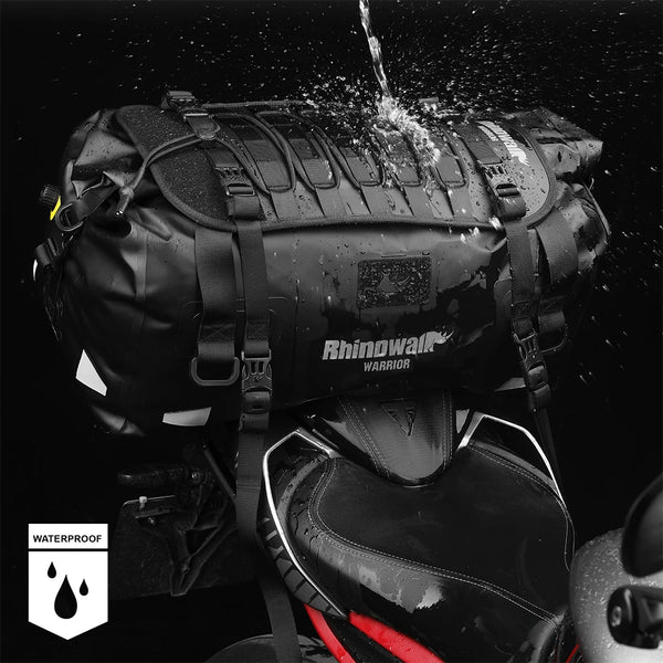 កាបូបស្ពាយក្រោយម៉ូតូ Rhinowalk ទំហំ 20L/40L ធន់នឹងភ្លៀង ងាយស្រួលដាក់តាមកន្ទុយម៉ូតូ ងាយស្រួលដាក់ ងាយស្រួលដាក់តាមខ្លួន ងាយស្រួលជិះកង់ផ្លូវឆ្ងាយ