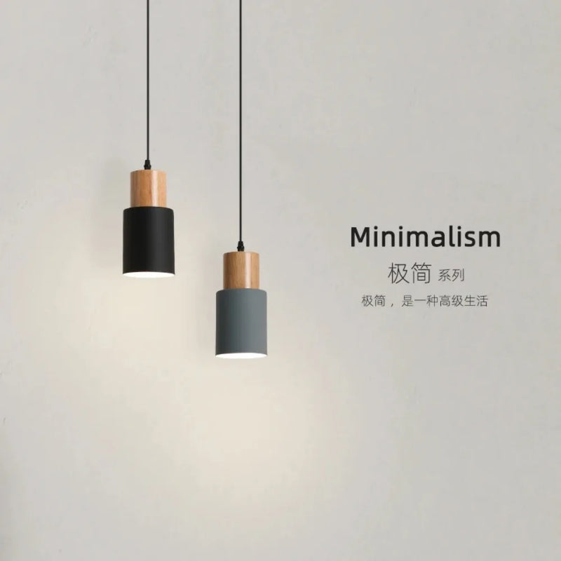 JOYINLED Macaron Chandelier Bedroom Bedside Lamp Modern Nordic Restaurant Ssingle Head Small Bar Counter Small Chandelier LED