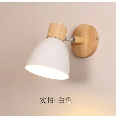 1 Pcs Modern Fashion Design Iron Circular Adjustable Home Hotel Bedroom Solid Color Study Balcony Wall Light LED Reading Light