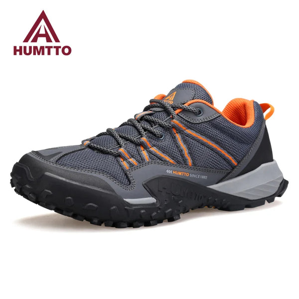 HUMTTO New Luxury Designer Climbing Trekking Sneakers for Men Breathable Outdoor Hiking Men's Sports Shoes Man Safety Work Boots