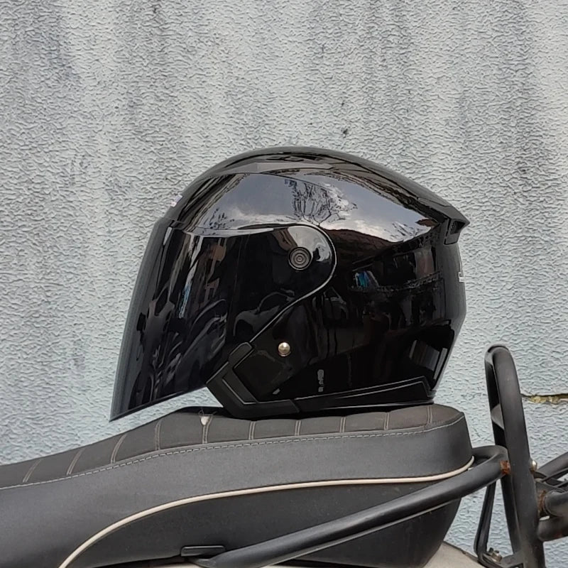 Motorcycle Helmet Male Female Four Seasons capacete para motocicleta cascos para moto Double Lens RACING HALF HELMETS