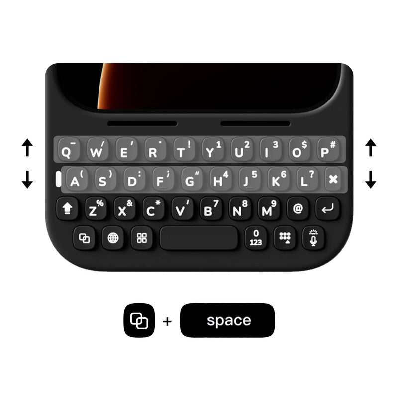 Akko MetaKey Phone case With Keyboard 37 keys Mini Phone Keyboard PU TPU with Magnetic Support For iPhone 16 Pro Max 17 Pro Max