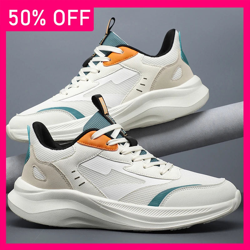 Men Sports Shoes Fashion Casual Mesh Breathable Outdoor Running Shoes New Soft Soled Non Slip Comfort Versatile Fitness Shoes