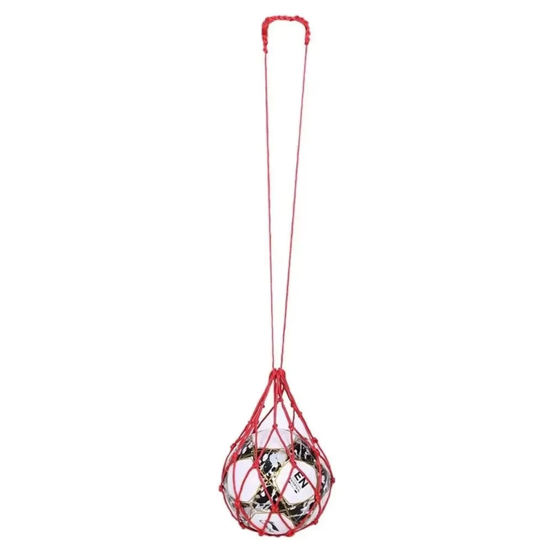 Youth Football Self Trainer Kick Net Pocket Professional Outdoor Sport Nylon Net Basketball Bag Solid Mesh Soccer Ball Carry Bag