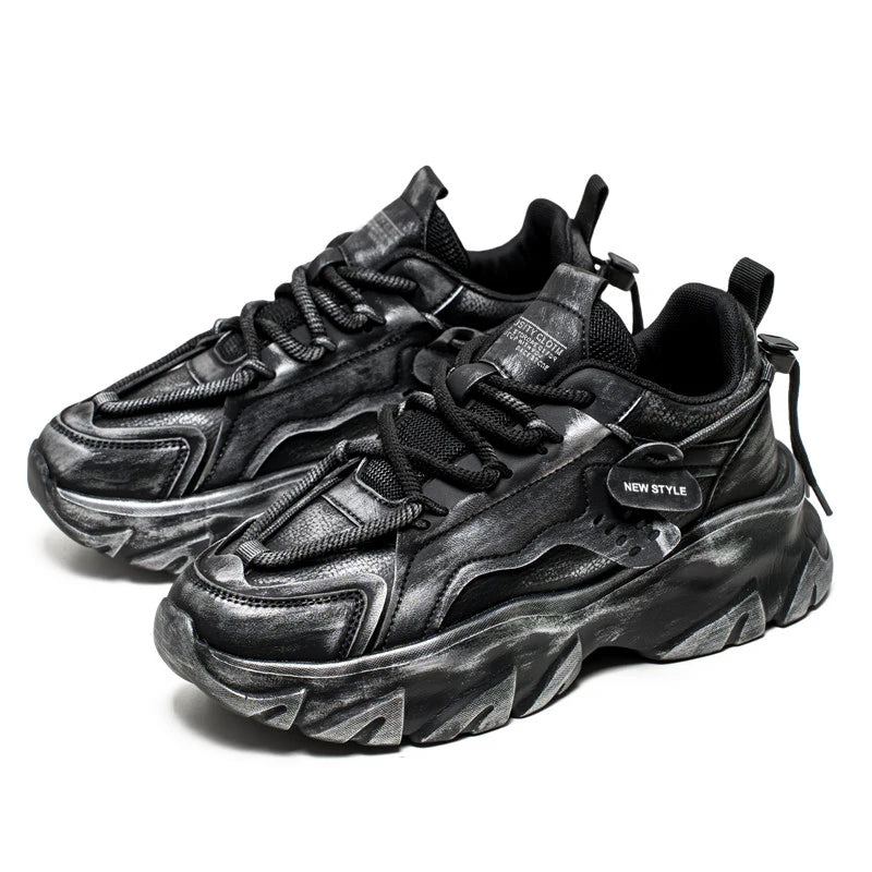 Men's fashion sports shoes four season soft sole non-slip comfort outdoor running shoes youth casual tide shoes student sneakers