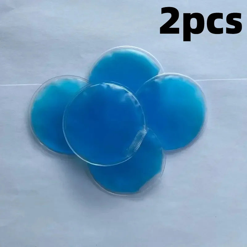 2/4pcs Reusable Round Gel Ice Packs Hot Cold Therapy For Face Wisdom Tooth Pain Post Mastectomy Head Wrap,Cold compress bag