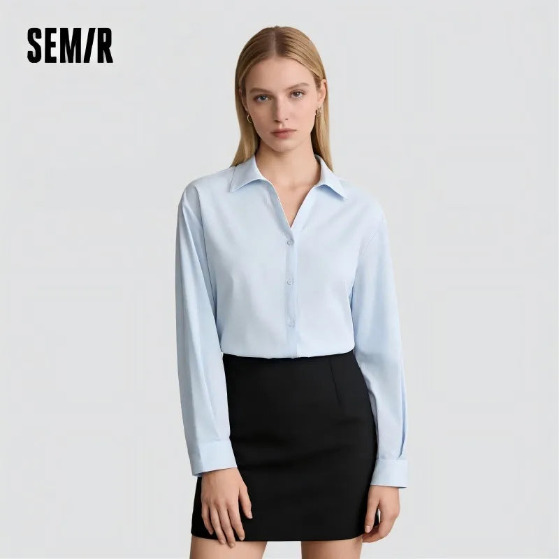 Semir Women Shirt Cooling 2026 UV Protection Easy Care Midi Length Urban Casual Everyday Style Soft Comfortable Daily Wear