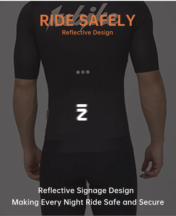 INBIKE Men's Cycling Jersey Set Summer Biking Clothing Road Bike Jersey Short Sleeves Breathble Bib Shorts Pants Padded for Men