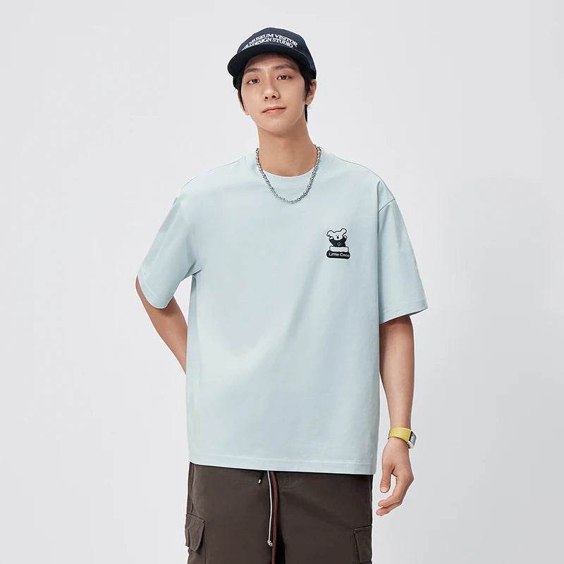 Semir Men Tshirt Fun Print Knit Short Sleeve 2026 New Couple Casual Fashion Comfortable Daily Top Wear