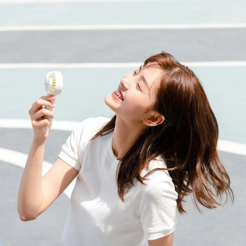 JISULIFE Mini Fan USB Silence Portable Rechargeable Handheld Fans Vertical Air Cooler 2000 mAH