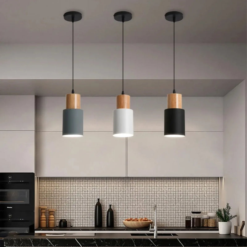 JOYINLED Macaron Chandelier Bedroom Bedside Lamp Modern Nordic Restaurant Ssingle Head Small Bar Counter Small Chandelier LED