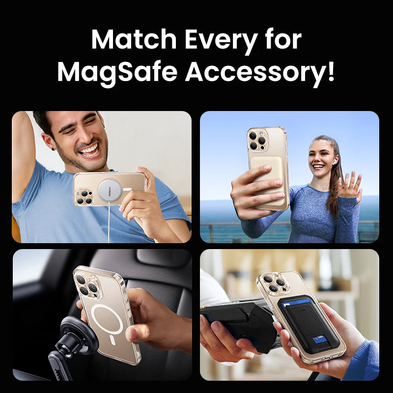 UGREEN Magnetic Case for iPhone 16 Pro Max Case Shockproof Cover for iPhone 15 14 13 Pro Max 14 Plus 16pro Macsafe TPU Cases