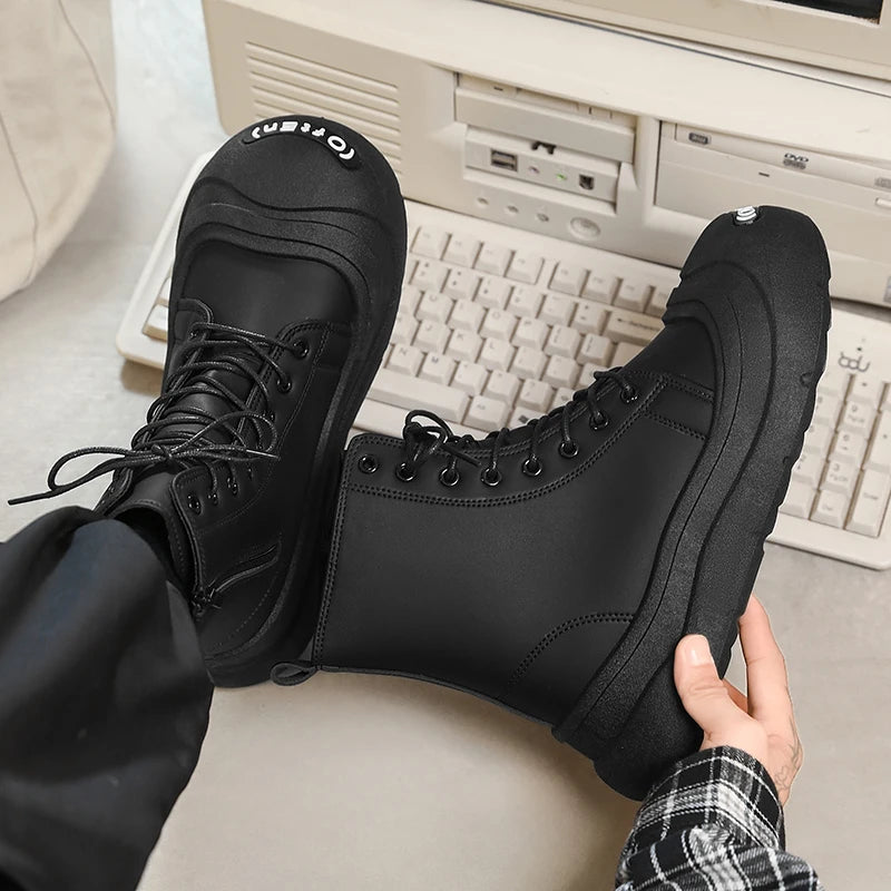 Men's Boots Autumn and Winter Soft-Sole Non-Slip Casual Boots Fashion Joker Outdoor Boots Youth Comfort Plus Size Tooling Boots