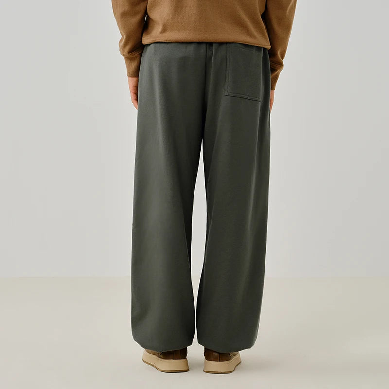 Semir Casual Pants Men Spring Loose Straight Leg Minimalist Versatile Comfortable Daily Wear Stylish Long Trousers