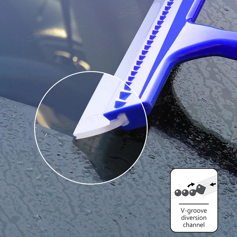 SEAMETAL Car Water Clean Scraper Silicone Window Tint Squeegee Water Blade Wiper Glass Handy Car Wash Cleaner Tool Car Accessory