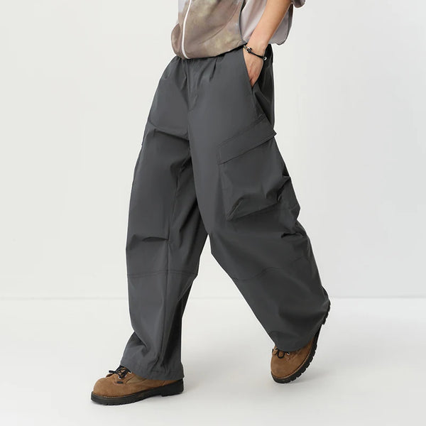 ខោបុរស Semir ត្រជាក់ស្ងួតលឿនជង្គង់ផ្នត់សម្លៀកបំពាក់ធ្វើការខោវែងកោងរដូវក្តៅឆ្នាំ ២០២៦ រលុងត្រង់ធម្មតា