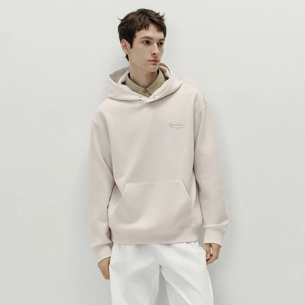 អាវយឺតបុរស Semir ធ្វើពីក្រណាត់ Suede មានអារម្មណ៍បោះពុម្ពប៉ាក់មានមួក អាវយឺតបែបបុរាណ ទន់ ធម្មតា រចនាប័ទ្មរដូវស្លឹកឈើជ្រុះ ឆ្នាំ២០២៦