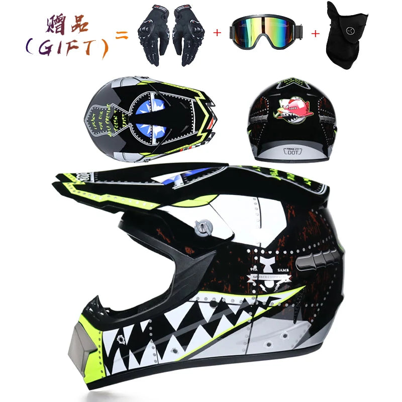 fiery Motocross Helmet Off Road Professional ATV Cross Helmets MTB DH Racing Motorcycle Helmet Dirt Bike Capacete de Moto casco