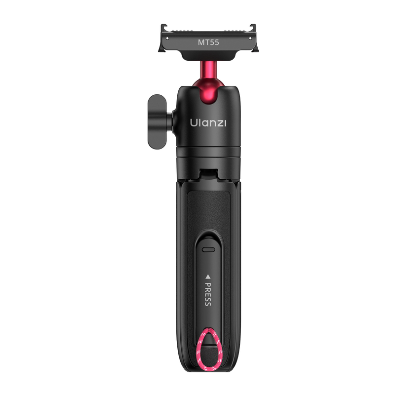 ជើងទ្រកាមេរ៉ា Ulanzi MT55 SnapGo Mini Selfie Stick សម្រាប់ Go Ultra DJI Action 6 ជើងទ្រកាមេរ៉ាម៉ាញេទិក ដែលអាចលៃតម្រូវបាន 360° 4 ផ្នែក