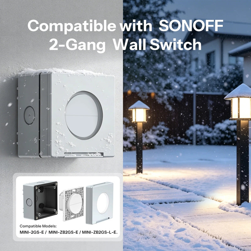 SONOFF EWPB Fusion Series IP65 Outdoor Waterproof Box V-0 Flame-Retardant PC Housing Designed for the Fusion Series
