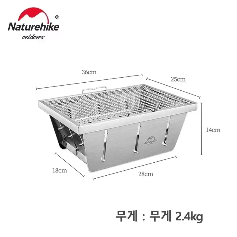 Naturehike Camping IGT Table Outdoor Folding BBQ Grill Picnic Backpacking Fishing Stove Portable Temporary Furniture Pliante