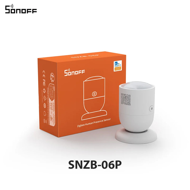 SONOFF SNZB-06P Zigbee Human Presence Sensor Light Sensing Microwave Radar Smart Home via ZBBridge-P eWeLink Alice Alexa Google