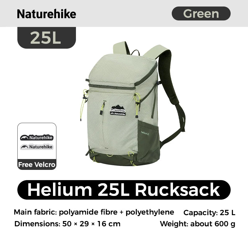 Naturehike Helium Series 25L Outdoor Hiking Mountaineering Backpack Large Capacity Shoulder Bag Casual Commuter Backpacks