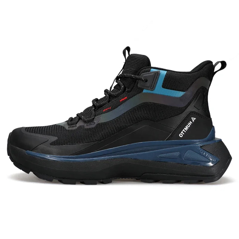 HUMTTO Winter Hiking Shoes Breathable Trekking Boots for Men Outdoor Camping Men's Sports Shoes Non-slip Safety Sneakers Man