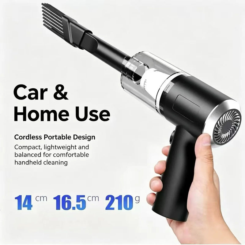 Portable Small Wireless Car Vacuum Cleaner with Suction And Blowing Function for Home And Vehicle Use
