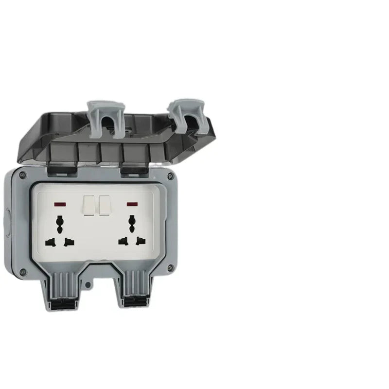 IP66 rainproof charging EU socket rainproof splashproof outdoor international universal power socket,South Africa 15A socket