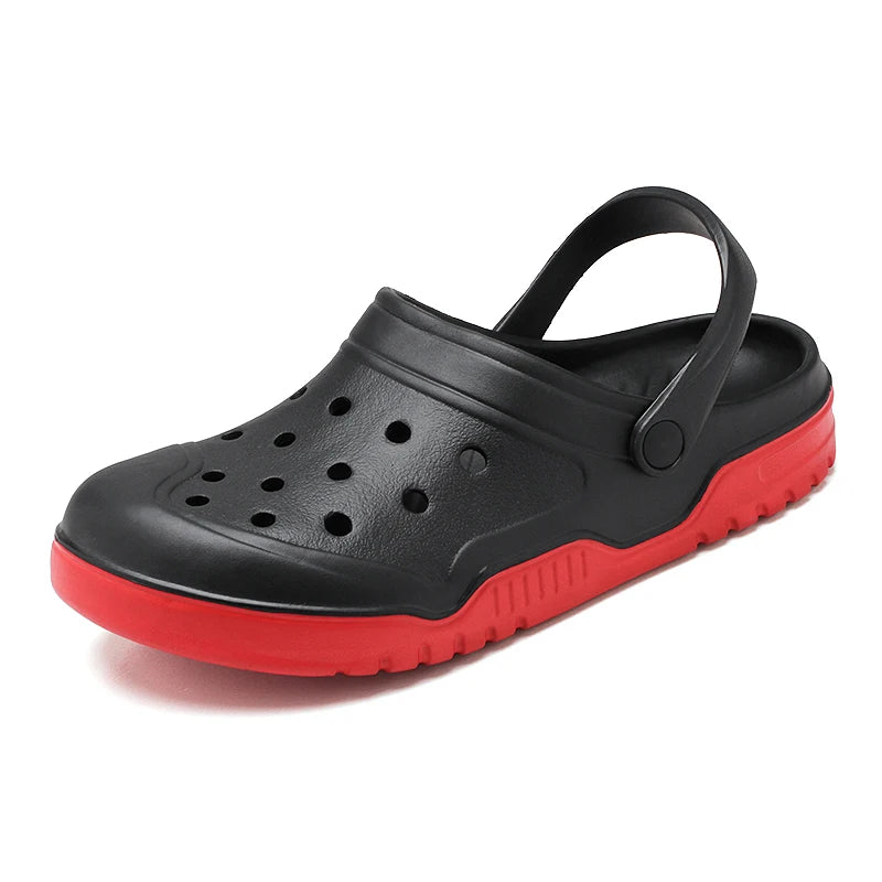 Plus Big Size 50 51 52 53 54 Summer Rubber Sandals Men Clogs Garden Shoes Zuecos Hombre Cholas Man Clog Beach Shoes Wide Foot