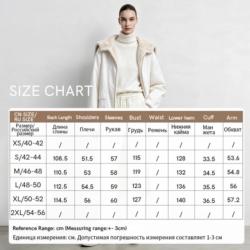 Amii Reversible Faux Fur Parka Coat for Women Hooded Loose Two Faced Long Jackets 2026 Winter Warm Coats Women's Jacket 12654013
