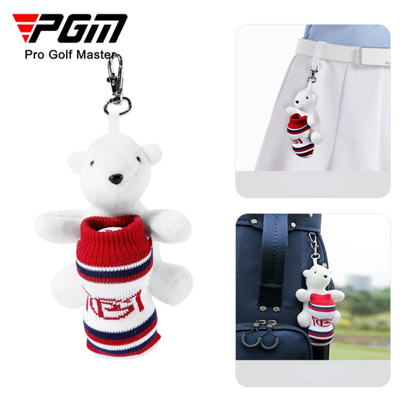 Mini Golf Ball Bag Doll Clip Can Be Hung on The Hand/golf Bag/Belt Hold 2 Ball Waist Bags QJ004