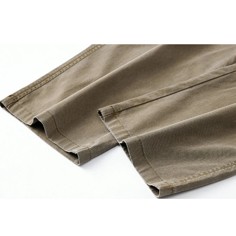 Summer Youth Lyocell Wide - Leg Loose Straight - Leg Trendy Casual Long Pants Men's Lightweight Long Pants