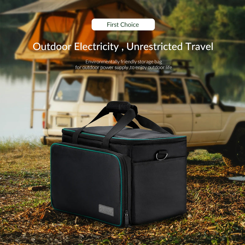 ORICO Outdoor Portable Power Station Storage Bag for Camping Self-driving Applicable ORICO PB/PA Series 120W/300W/500W