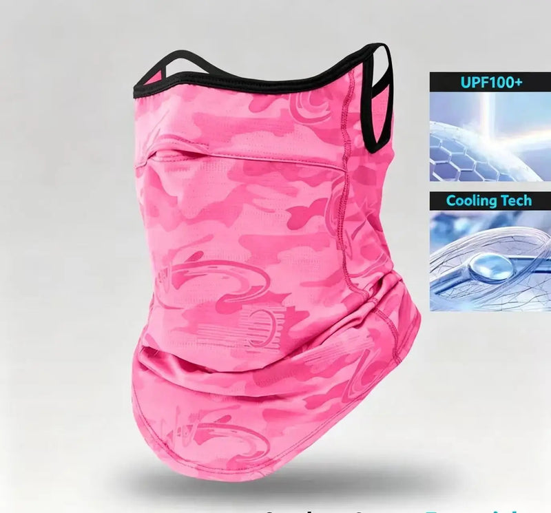 Unisex Summer Ice Silk Sunscreen Face Mask UV Protection Neck Protection Outdoor Cycling Fishing Scarf Face Mask
