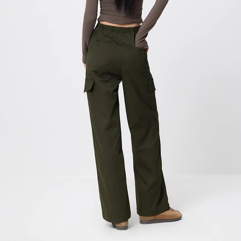 Semir Cargo Pants Women 2026 Spring Ins Trendy Streetwear Wide Leg Casual Comfortable Versatile Long Trousers