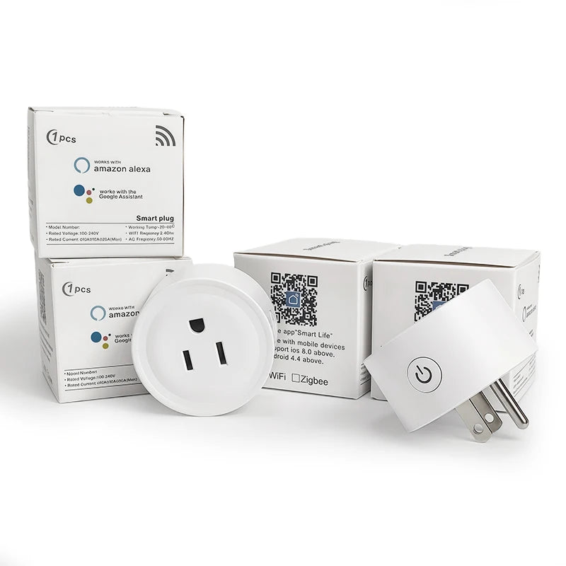 WiFi Smart Plug  -with Energy Monitoring Voice Control Alexa Google Home Tuya App, Timer Function -US Standard Outlet