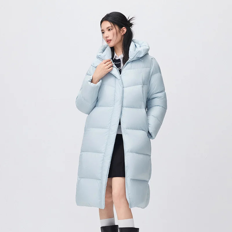 អាវក្រៅ Semir សម្រាប់នារី ប្រវែងវែង ធន់នឹងទឹក ឆ្នាំ២០២៦ ថ្មី ស្លៀកប្រចាំថ្ងៃ រដូវរងា ស្ទីលធម្មតា ទីក្រុង អាកាសធាតុត្រជាក់ ពាក់ជាស្រទាប់ៗ