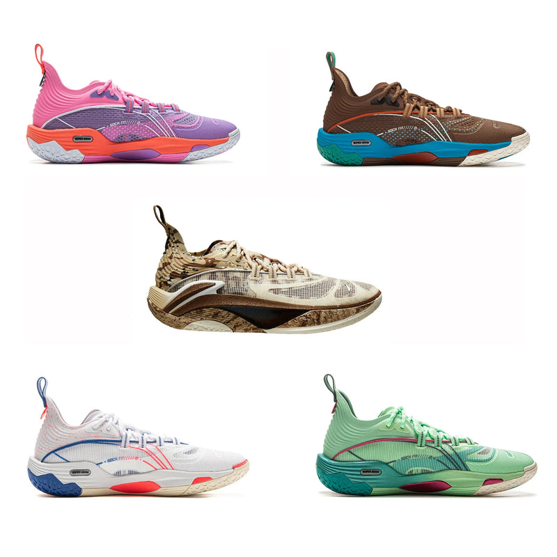 Li-Ning Men's BADFIVE DOMINATOR I SUPER Court Basketball Shoes SUPER BOOM Cushion Wearable Sport Shoes Stable Sneakers ABFV007