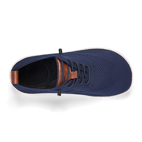 Men's Mesh Brogue Casual Sneakers Wide Toe Box Breathable Knit Upper Lace-Up Summer Lightweight Comfort Shoes Big Size 48 49 50