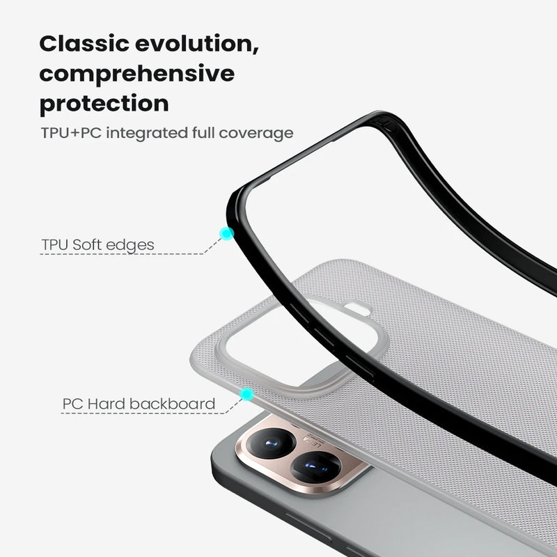 NILLKIN For Xiaomi 15T Pro Case Super Frosted Shield Pro TPU PC Ultra-Thin PC Hard Back Cover for Xiaomi Mi 15T Transparent Case